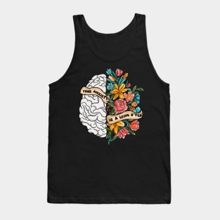 Positive message Your anxiety is lying Tank Top